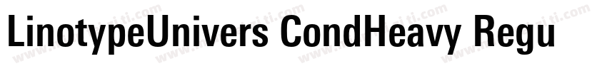 LinotypeUnivers CondHeavy Regular字体转换